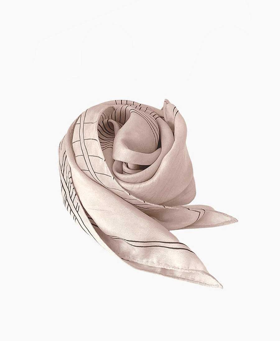 Damen Clomes Haaraccessoires | Foulard Ronja Aus Seide (Peace Silk) - Blassrosa