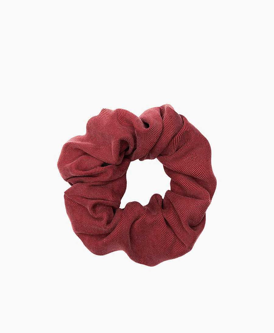 Damen YOOMEE Haaraccessoires | Medina Scrunchie Aus Tencel - Weinrot