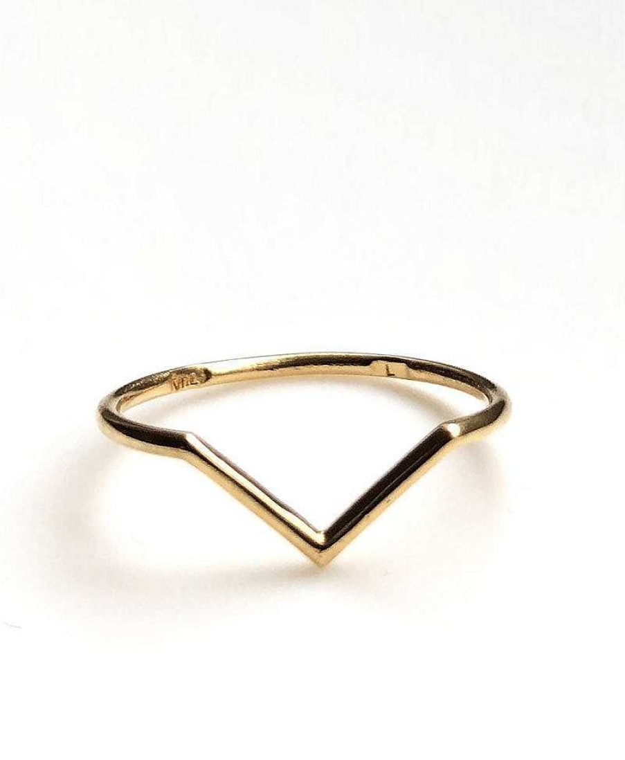 Damen V Design Lab Fingerringe | V Ring Vergoldet