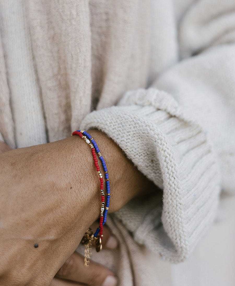 Damen MIMI ET TOI Bracelet & Armringe | Farbiges Bracelet - Mae Navy