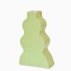 Lifestyle Florence Mytum Raumdekoration | Vase Aus Keramik - Wavy Vase Hellgr N