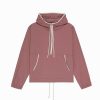 Damen DONNI. Oberteile | Nylon Kapuzenjacke - Pullover (Rhubarb / Creme)