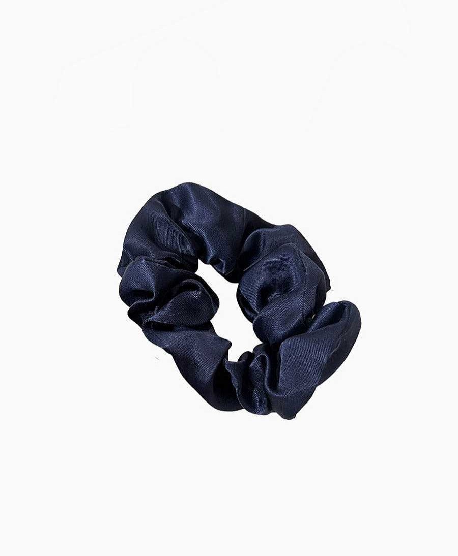 Damen Whimsy + Row Haaraccessoires | Silky Scrunchie - Dunkelblau