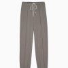 Damen DONNI. Unterteile | Stoffhose Pointelle Cinch Pant - Taupe