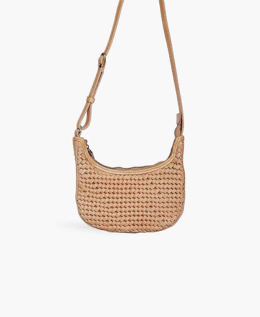 Damen BEMBIEN Taschen | Gewebte Umh Ngetasche "Mini Sling" - Caramel