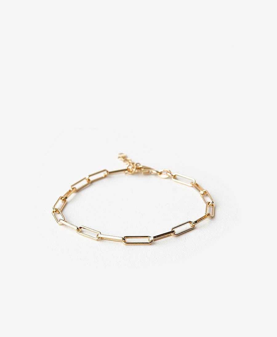 Damen V Design Lab Bracelet & Armringe | Essentials Chain Bracelet Mit Gelbgold Vergoldet