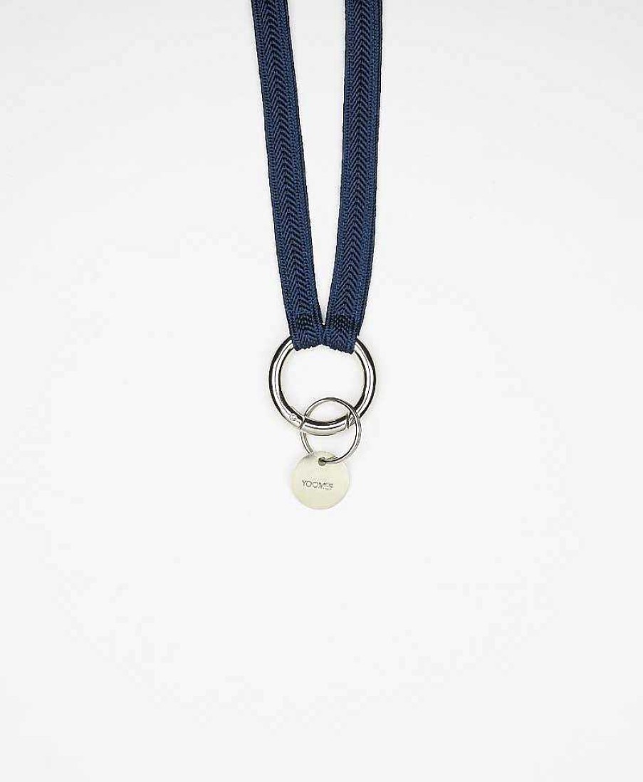 Lifestyle YOOMEE Schl Sselanh Nger | Schl Sselband Silber - Classy Navy