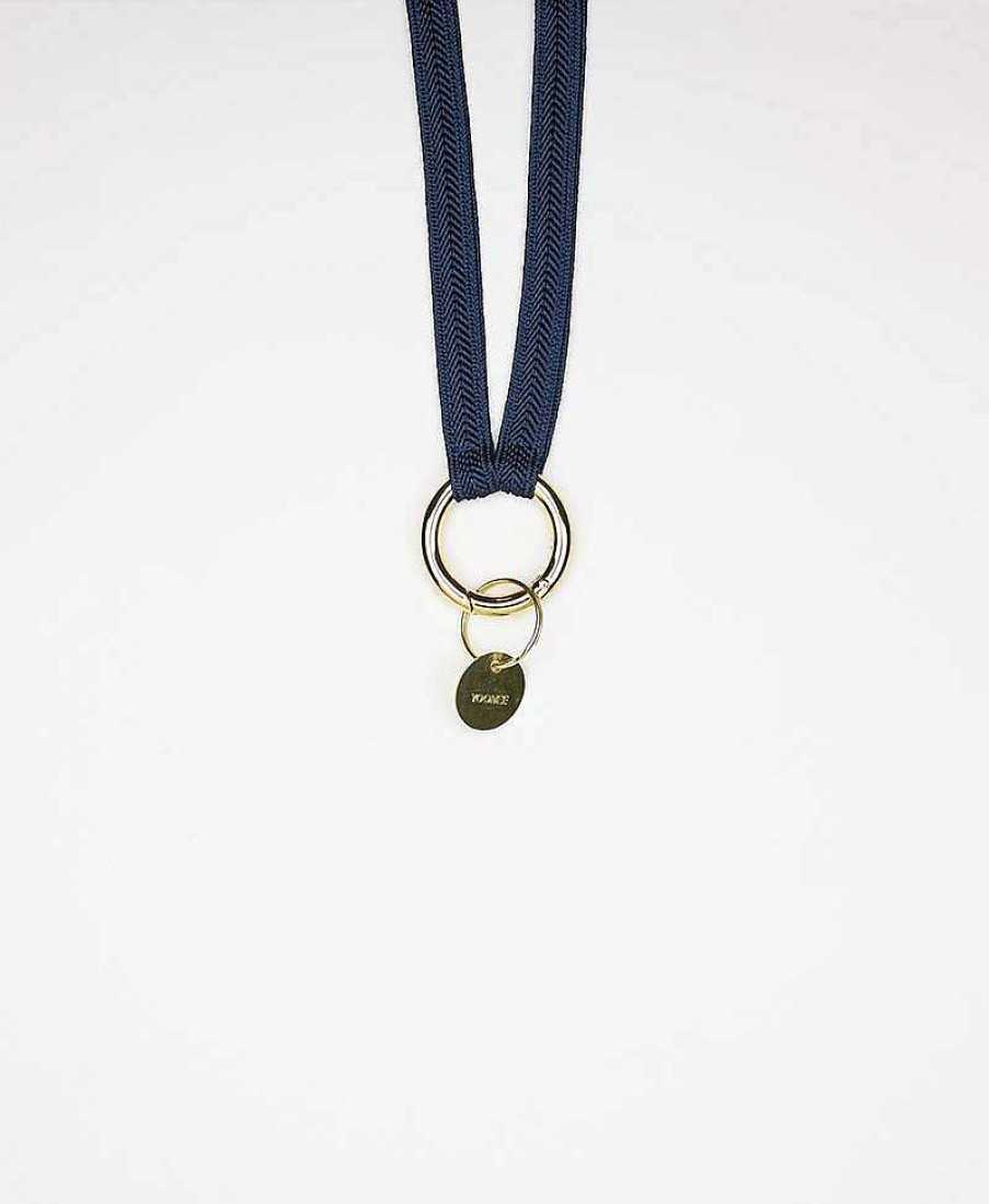 Lifestyle YOOMEE Organisation | Schl Sselband Vergoldeter Karabiner - Classy Navy