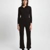 Damen Rita Row Oberteile | Strickshirt / Cardigan Pike - Schwarz