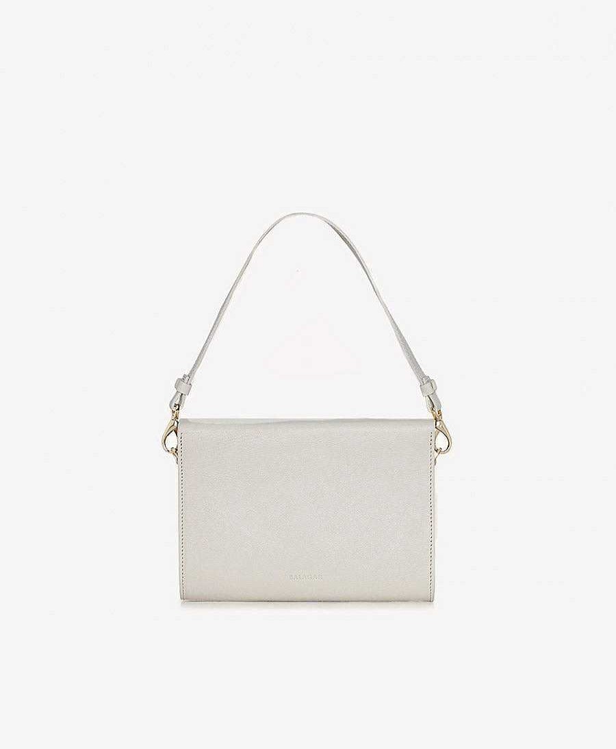 Damen Balagan Taschen | Umh Ngetasche / Handtasche Aus Leder "Gala" - Ivory