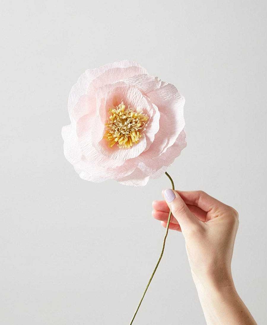 Lifestyle Studio About Raumdekoration | Papierblume Islandmohn Ice Poppy Rosa