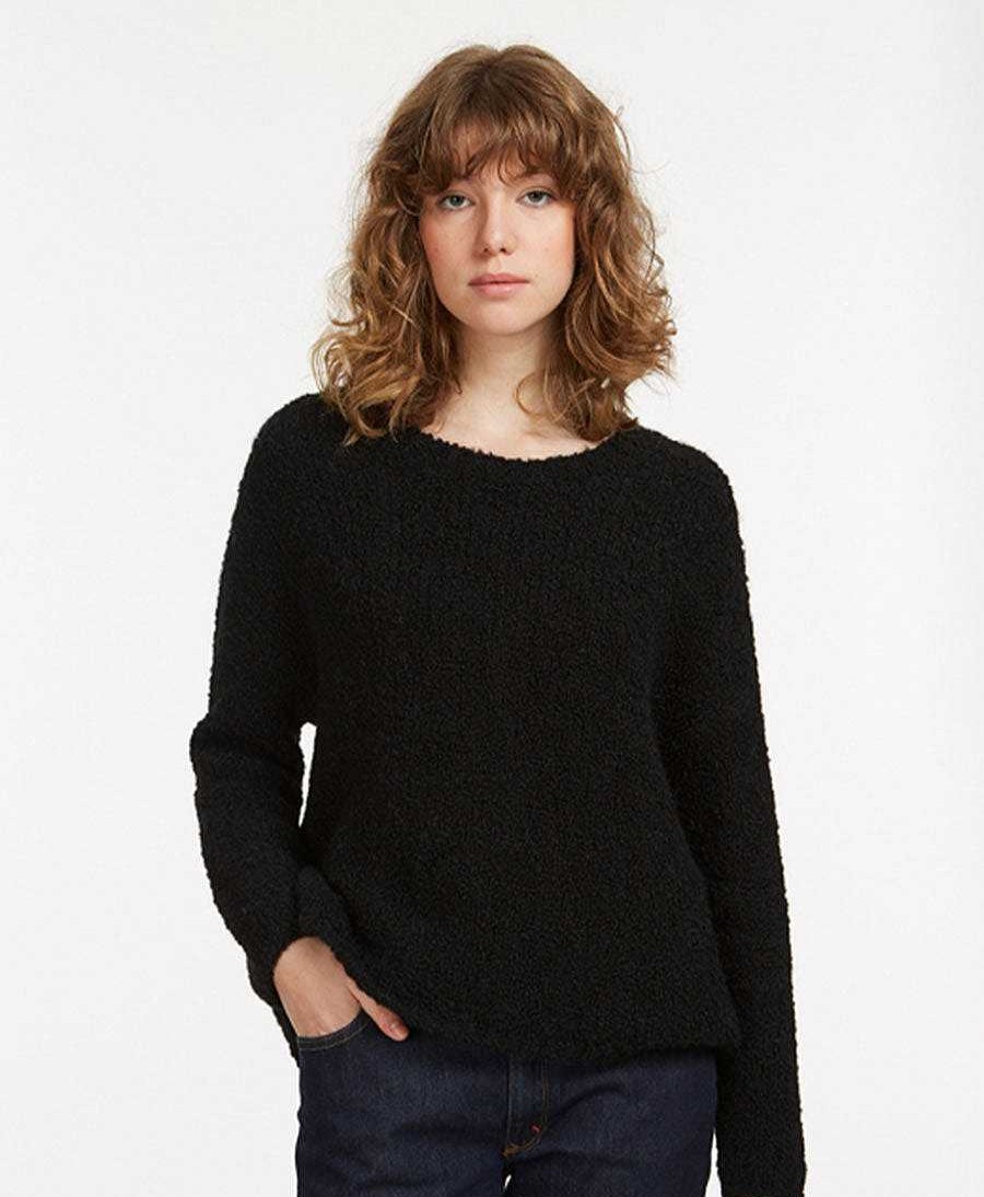 Damen Les Racines du Ciel Oberteile | Strickpullover Estuaire - Schwarz