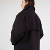 Damen Micaela Greg M Ntel & Jacken | Mantel - Onyx Sherpa Lined Trench