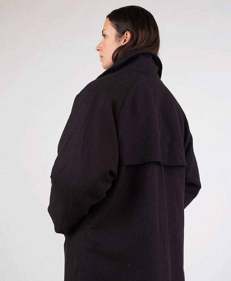 Damen Micaela Greg M Ntel & Jacken | Mantel - Onyx Sherpa Lined Trench