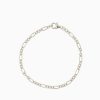 Damen Clomes Bracelet & Armringe | Bracelet / Armband Anker-Figaro - Sterling Silber