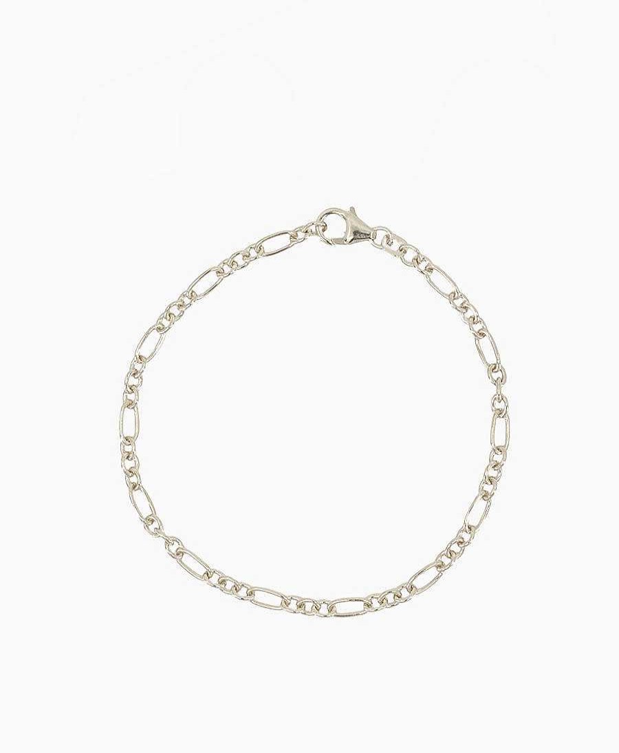 Damen Clomes Bracelet & Armringe | Bracelet / Armband Anker-Figaro - Sterling Silber