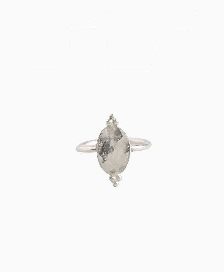 Damen Wild Fawn Fingerringe | Fingerring Silber "Ornate Ovale Ring"