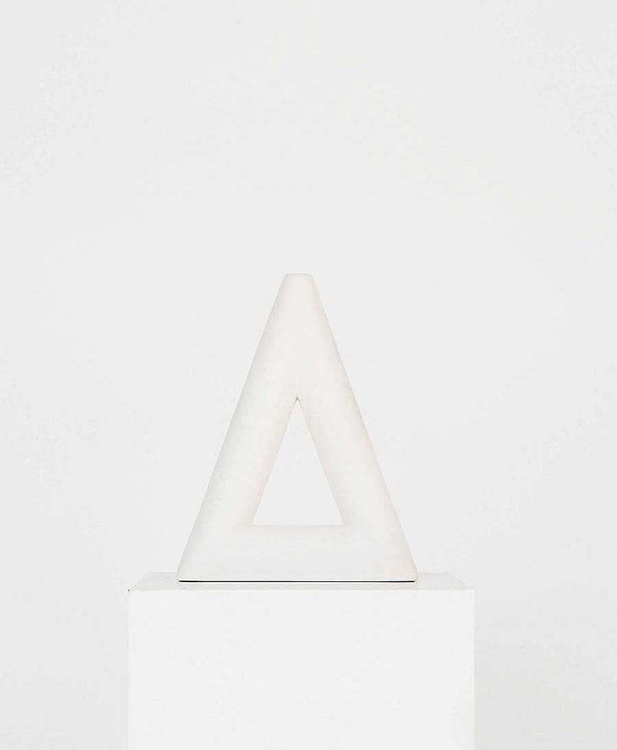 Lifestyle Valeria Vasi Raumdekoration | Vase - Triangle Weiss Matt