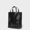 Damen PARK Taschen | Schultertasche / Tragetasche Small Tote Bag Aus Schwarzem Leder