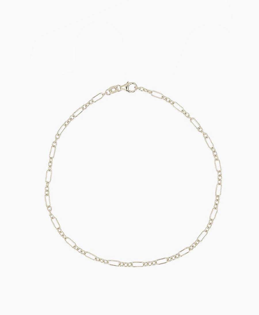 Damen Clomes Bracelet & Armringe | Fusskette Anker-Figaro - Sterling Silber