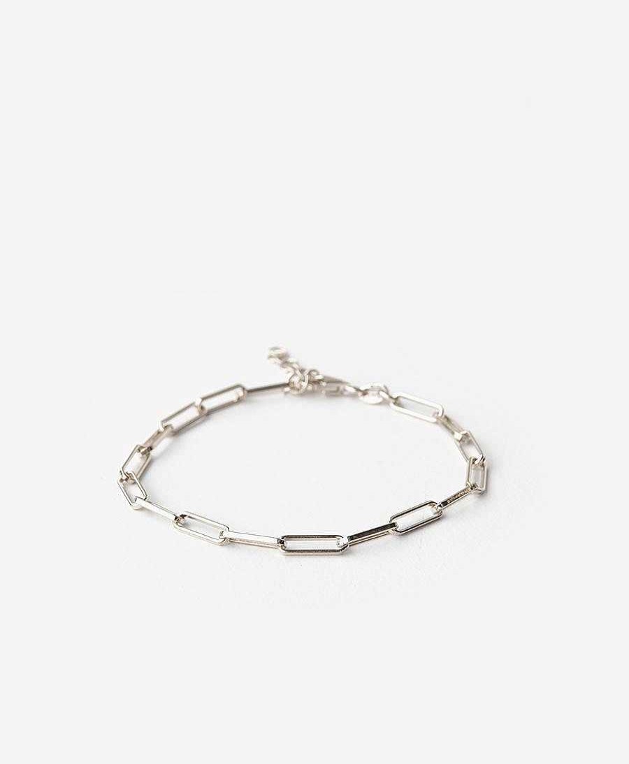 Damen V Design Lab Bracelet & Armringe | Essentials Chain Bracelet Mit Weissgold Vergoldet