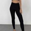 Damen PURA Clothing Unterteile | Leggings Moly Aus Lyocell Tencel - Schwarz