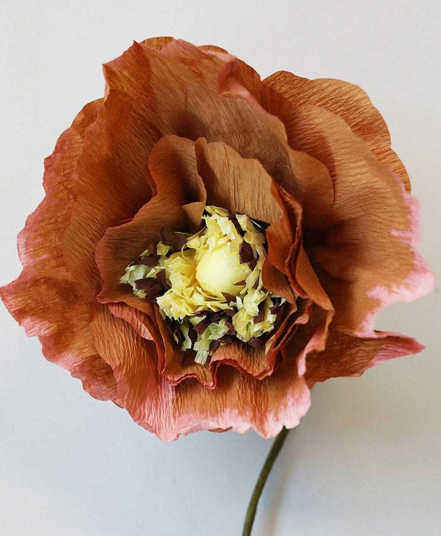 Lifestyle Studio About Raumdekoration | Papierblume Islandmohn Ice Poppy Dark Ochre