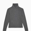 Damen DONNI. Oberteile | Rollkragenpullover Sweater - Dunkelgrau