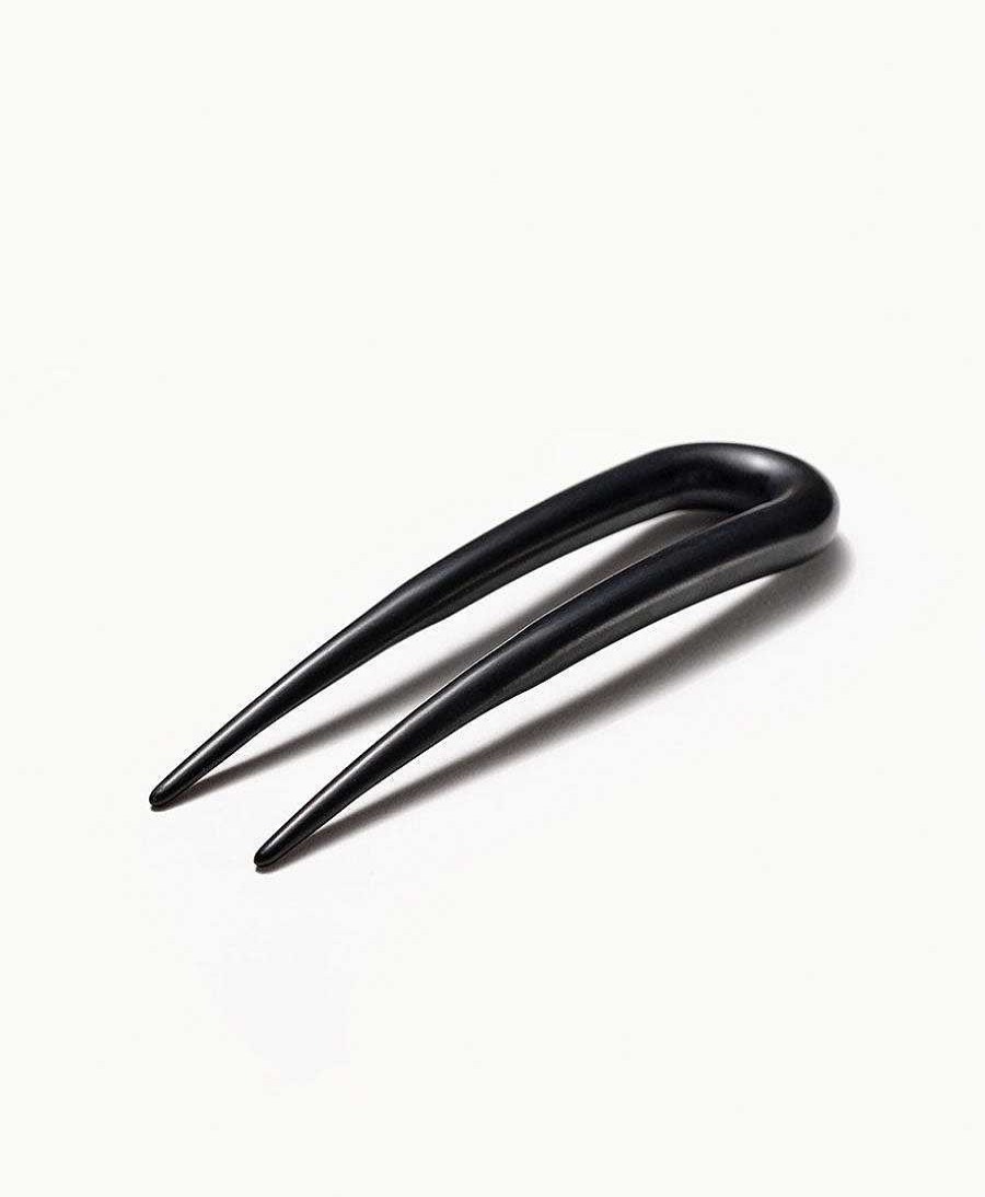 Damen UNDO Haaraccessoires | Grosse Haarnadel - Stone Black U-Pin