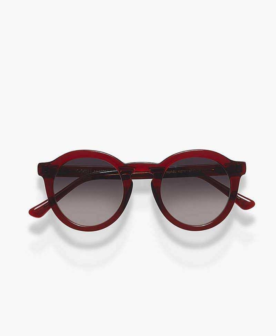 Damen GOBI Amsterdam Sonnenbrillen | Sonnenbrille "Aurel" - Deep Red / Dunkelrot