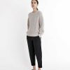 Damen 7115 by Szeki Oberteile | Strickpullover Poet Sleeves Sweater - Chickpea