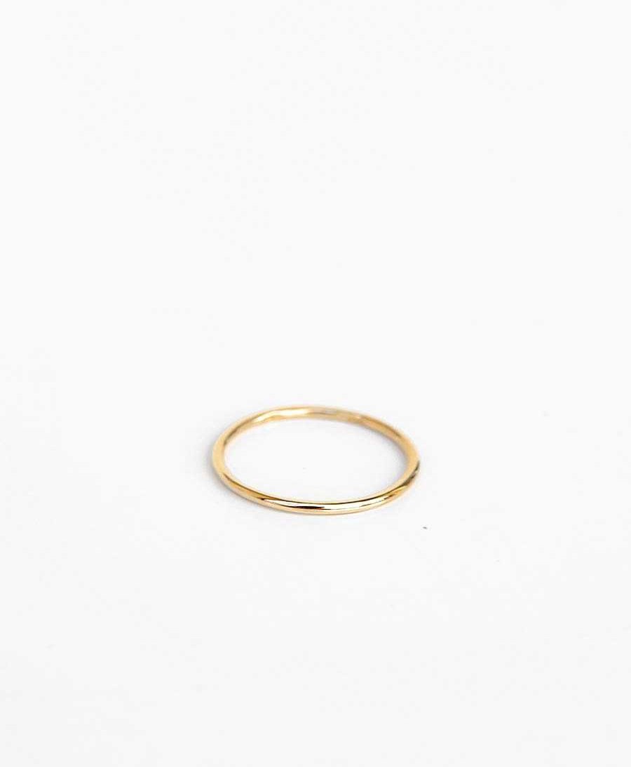 Damen V Design Lab Fingerringe | Essentials Thin Ring Vergoldet