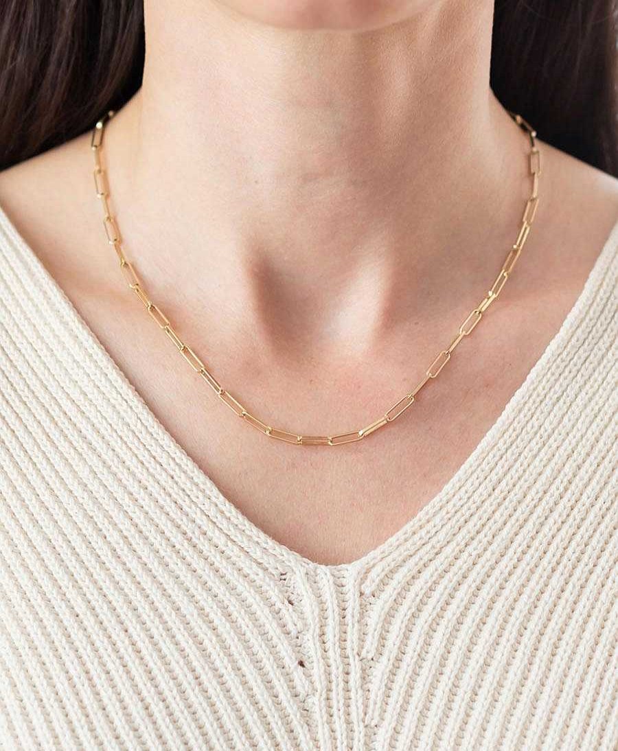 Damen V Design Lab Halsketten | Essentials Chain Necklace - Halskette Vergoldet