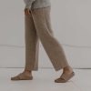 Damen BARE Knitwear Unterteile | Strickhose Aus Alpakawolle - Beige