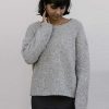 Damen Les Racines du Ciel Oberteile | Strickpullover Estuaire - Hellgrau