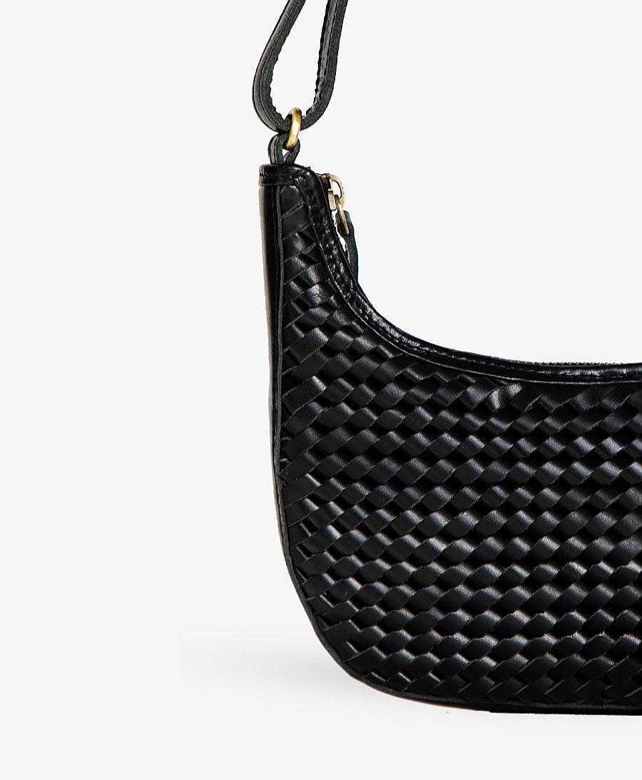 Damen BEMBIEN Taschen | Gewebte Umh Ngetasche "Mini Sling" - Schwarz