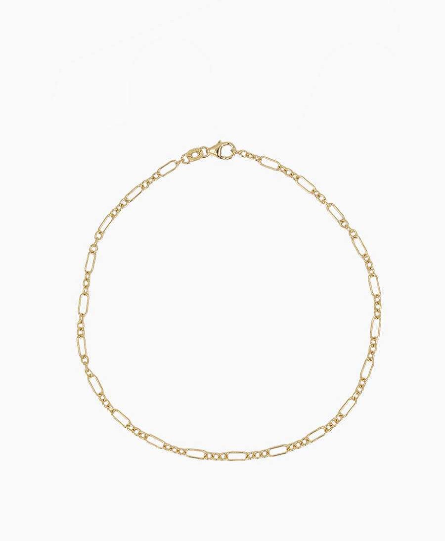 Damen Clomes Bracelet & Armringe | Fusskette Anker-Figaro - Vermeil