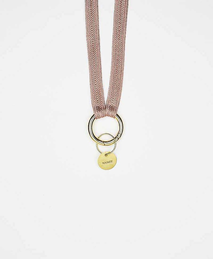 Lifestyle YOOMEE Schl Sselanh Nger | Schl Sselband Vergoldeter Karabiner - Juicy Peach