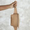 Damen MANDRN Taschen | Bauchtasche Aus Gewebtem Leder - The Woven Remy Sand