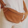 Damen MANDRN Taschen | Bauchtasche Aus Braunem Leder - The Atlas Tan